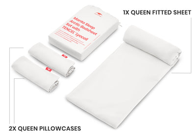 Manta Arctic Bedsheet Set with TENCEL™ Lyocell