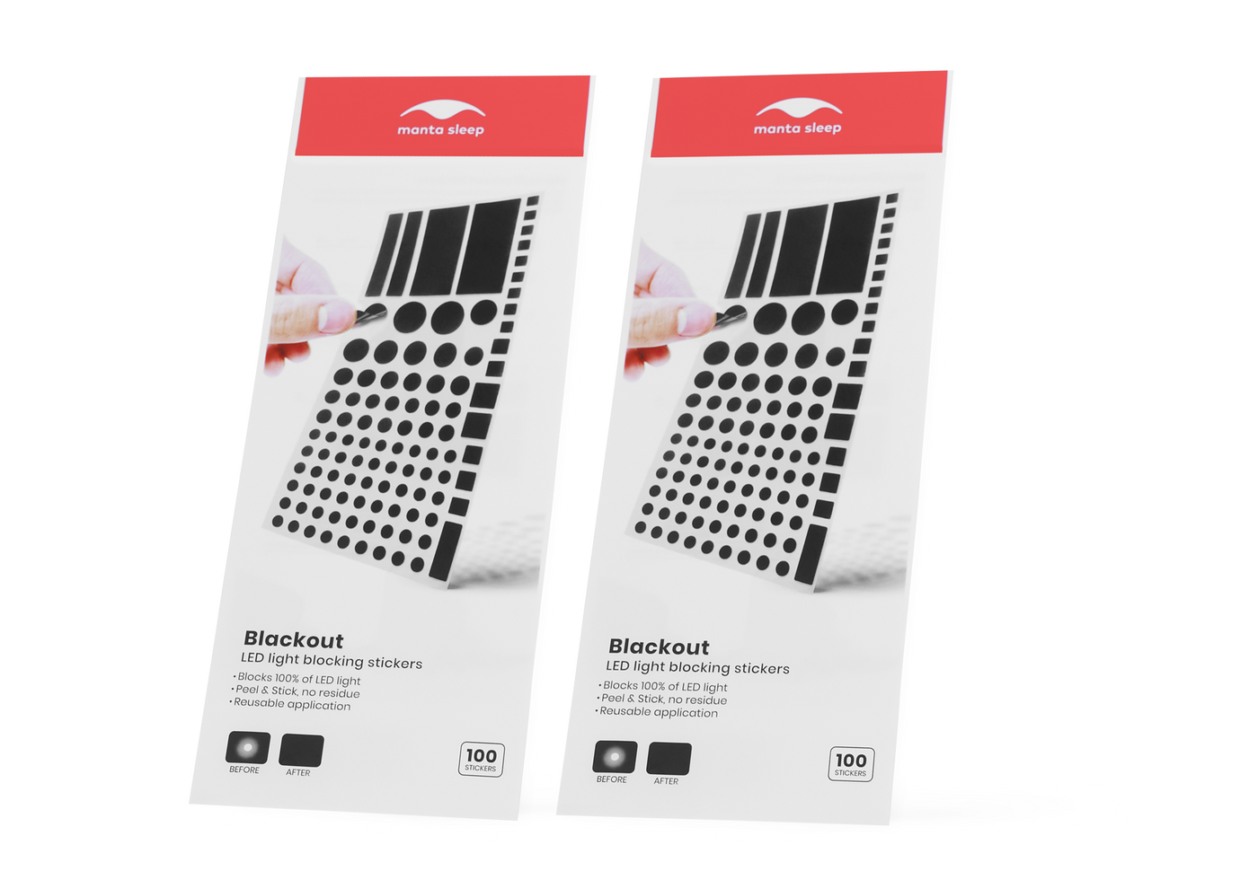 Manta Blackout Stickers DUO