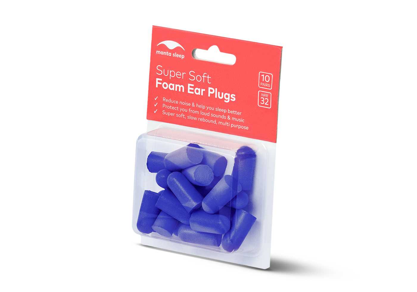 Manta Earplugs [10 Pairs]