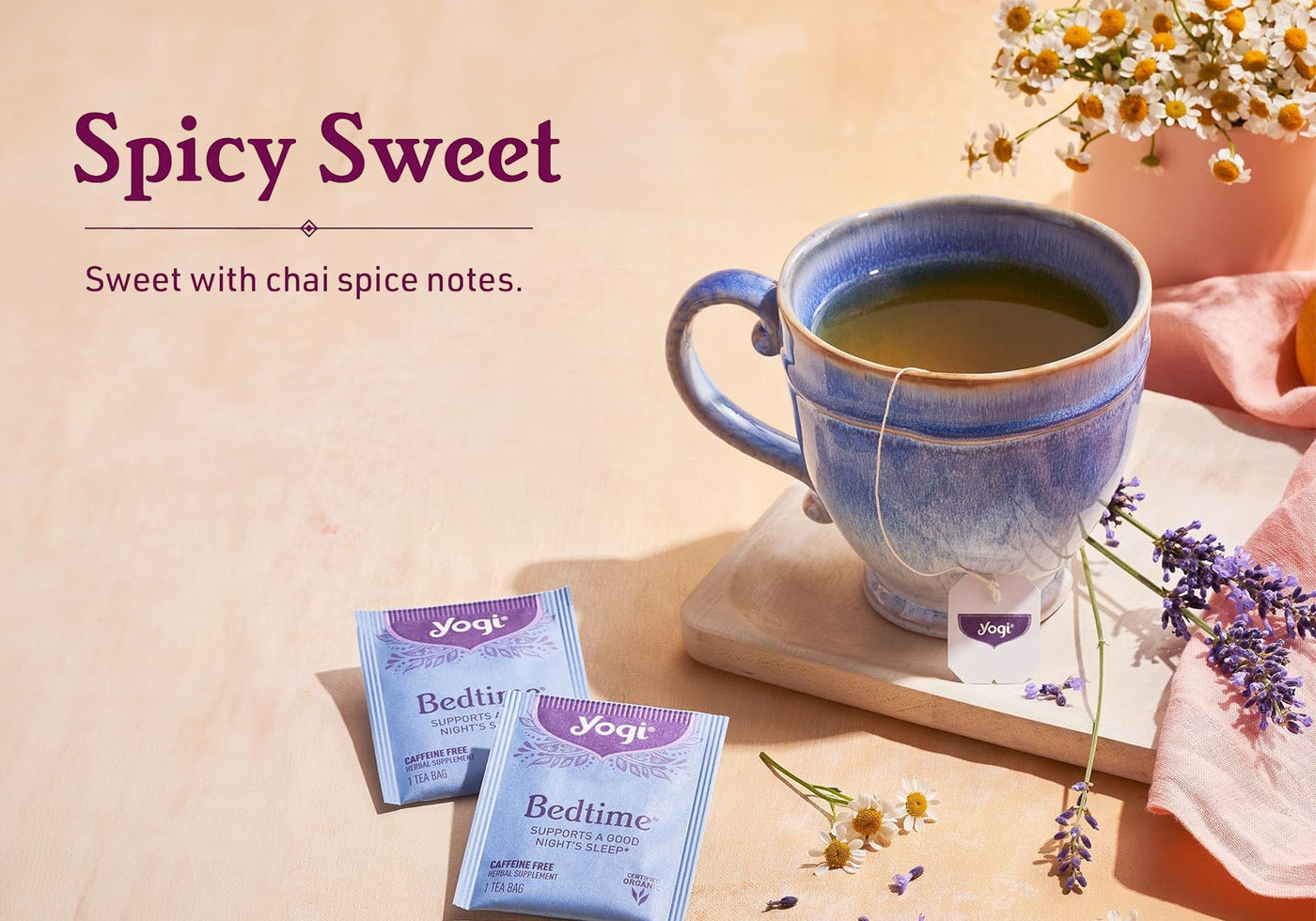 Yogi Bedtime Chamomile & Passionflower Herbal Tea (4-Pack)